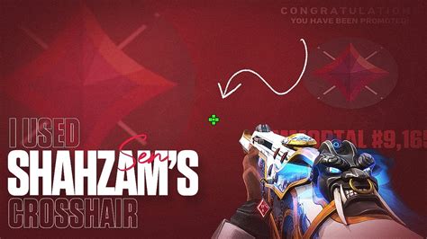 How Shahzams Crosshair Helped Me Reach Immortal Valorant 🔥 Youtube