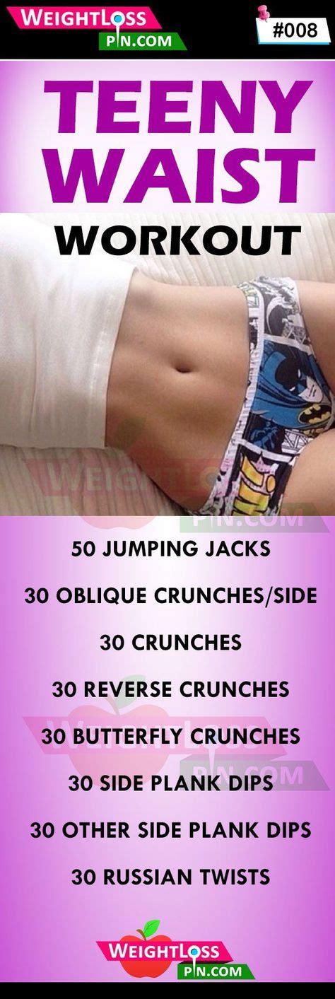 7 Day Waist Slimming Challenge Skinny Rules Daily Checklist Workout Slim Waist Workout