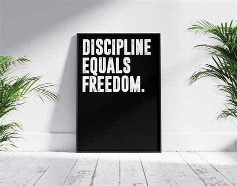 Jocko Willink Discipline Equals Freedom Motivational Poster - Etsy