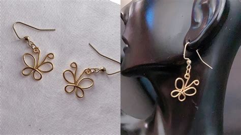 Diy Butterfly Earringshow To Make Wire Butterfly Earringseasy And Simple Wire Butterfly