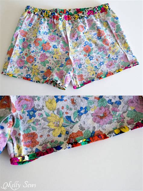 Sew Pajama Shorts Easy Project With Free Pattern Melly Sews