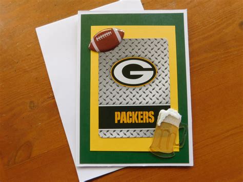 Green Bay Packers Birthday Card Packers Birthday Card Etsy