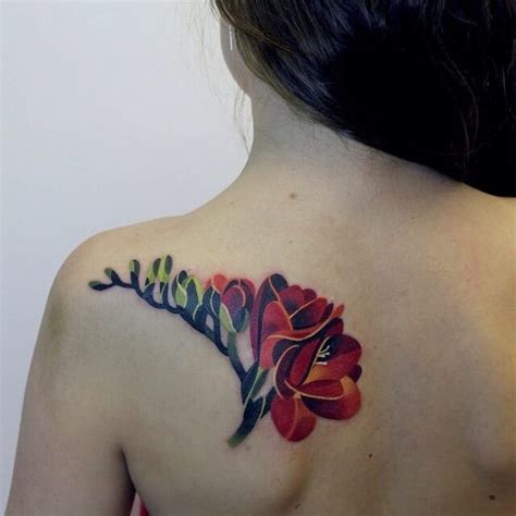 20+ Beautiful Freesia Flower Tattoo Ideas For Females – EntertainmentMesh