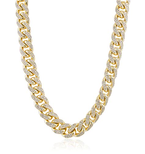 Diamond Cuban Links Necklace Diamond Club Jewelry Miami