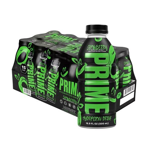 Prime Hydration Drink Glowberry 16 9 Fluid Ounce Pack Of 15