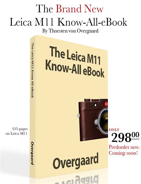 Leica M Know All Ebook By Thosten Overgaard