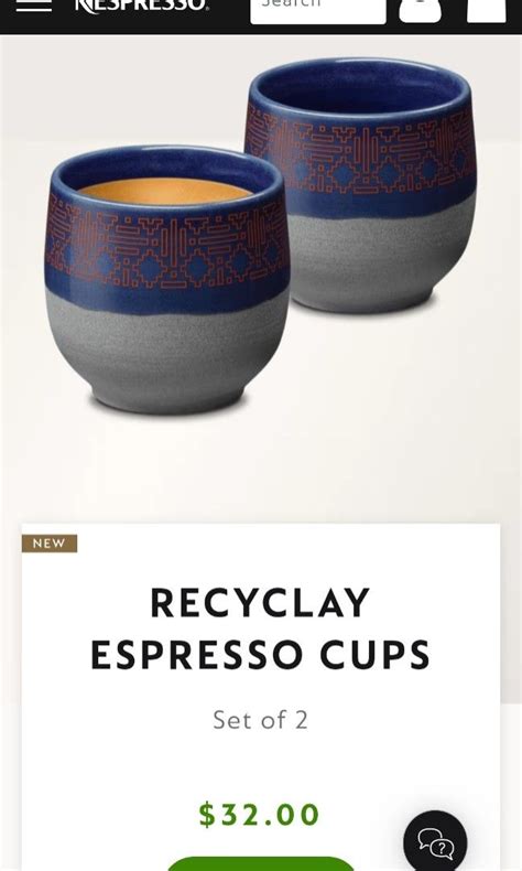 Nespresso Recyclay Espresso Cups Set Of Furniture Home Living