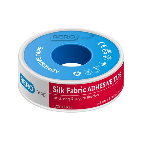 AeroTape Silk Fabric Adhesive Tape Individual Roll 1 25cm X 5m LFA