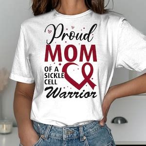 Sickle Cell Awareness Svg Png Proud Mom Of A Sickle Cell Warrior Svg