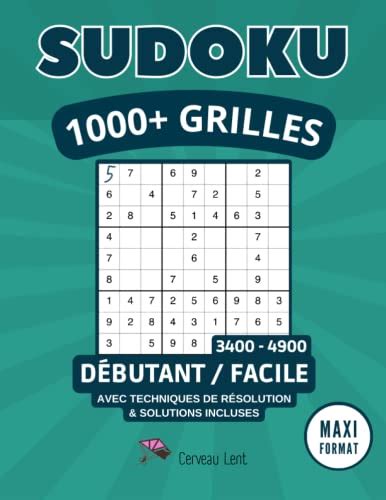 Sudoku Facile Grilles Livre Sudoku Adulte Facile Avec