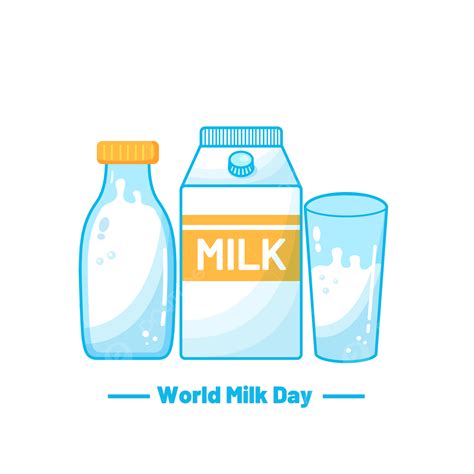 World Milk Day Png Picture World Milk Day Blue Bottled Boxed Milk