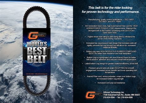About Our Belts Gboost Technology