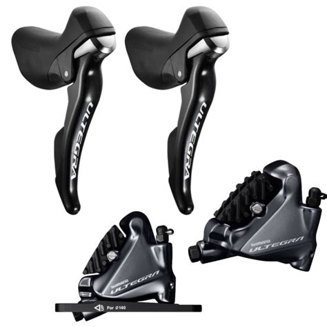 Shimano Ultegra R8020 Hydraulic Disc STI Levers R8070 Flat Mount Disc