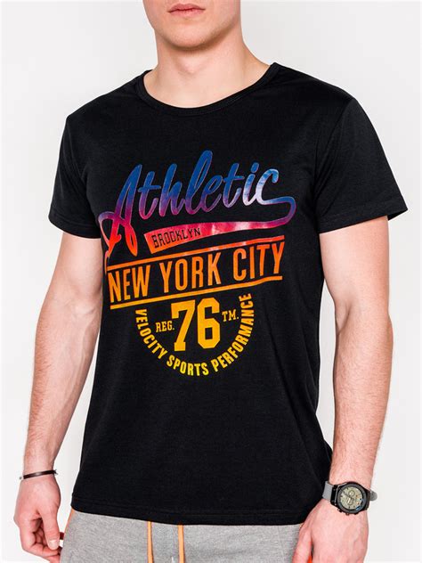 Men S Printed T Shirt Black S Modone Wholesale Clothing For Men