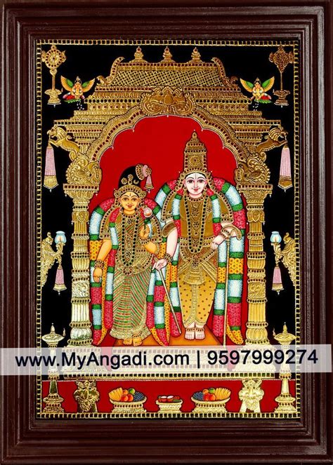 Andaal Vishnu Tanjore Painting Tanjore Painting Indian Traditional