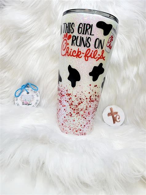 Chick Fil A girl tumbler | Etsy