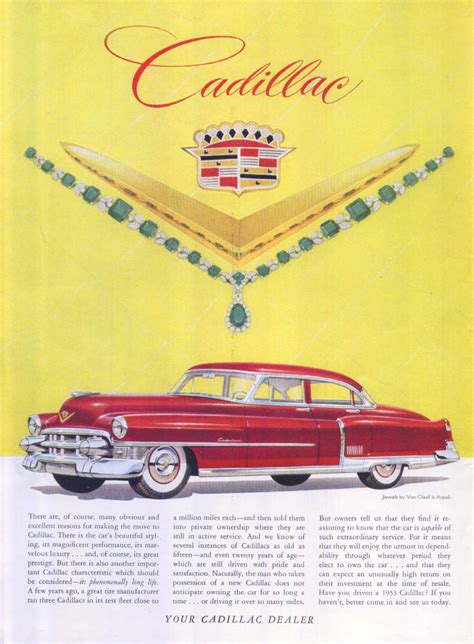 Cadillac First Love 20000000 Van Cleef Arpels Ad 1953