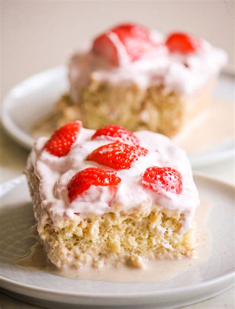 Strawberry Tres Leches Cake The Desserted Girl