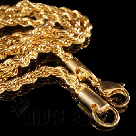 18K Gold Rope Chain – Niv's Bling