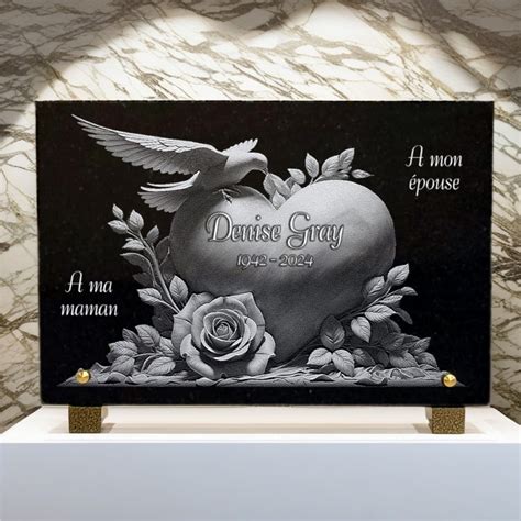 Plaque Fun Raire Coeur Renaud Gravure