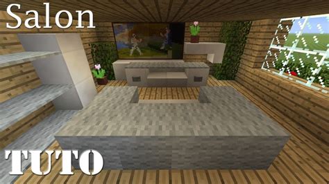 Minecraft Comment Faire Un Beau Salon Ps Youtube