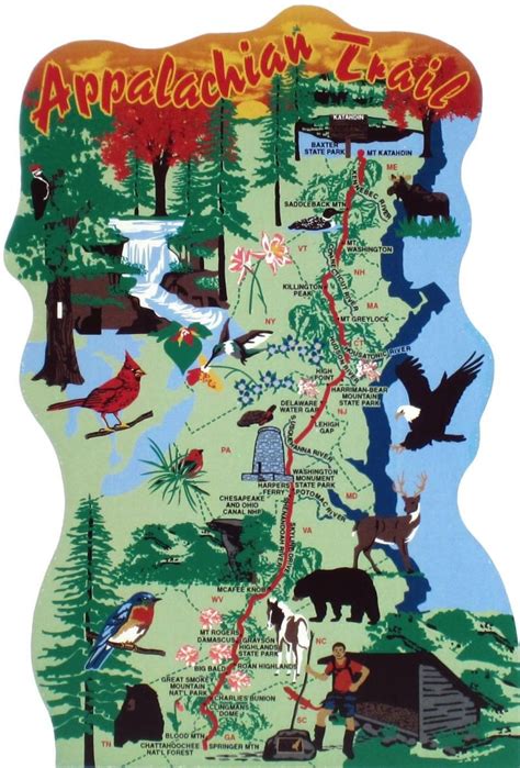 Appalachian trail map – Artofit