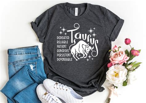 Taurus Shirt Zodiac Sign Tshirt Taurus Zodiac T Shirt Taurus Birthday