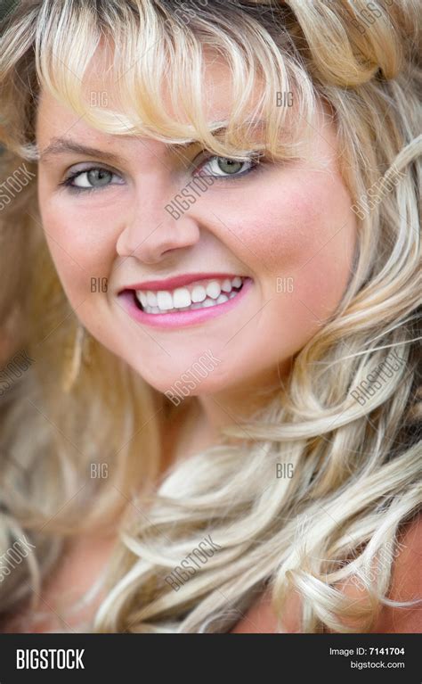 Blonde Headshot Image Photo Free Trial Bigstock