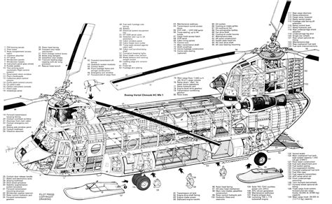 Chinook Helicopter Diagram