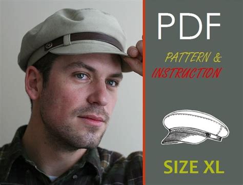 Hat Pattern Pdf Cap Sewing Pattern Instructions Download Size Etsy