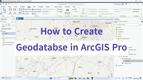 How To Create Geodatabase In ArcGIS Pro ArcGIS Pro Learning In Hindi