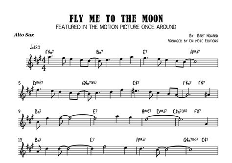 Fly Me To The Moon In Other Words Arr On Note Editions Sheet Music