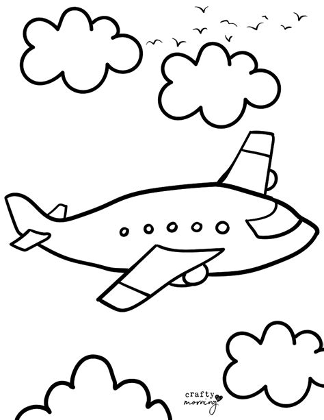 How to Draw an Airplane (Easy Step by Step Drawing) - Crafty Morning