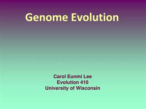 Ppt Genome Evolution Powerpoint Presentation Free Download Id2584527