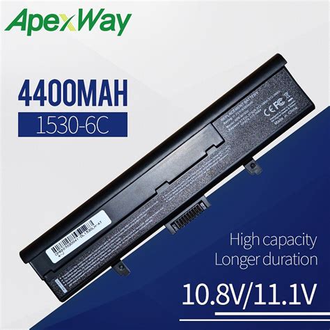 ApexWay 4400mAh 11 1V Laptop Battery For DELL XPS M1500 M1530 312 0660