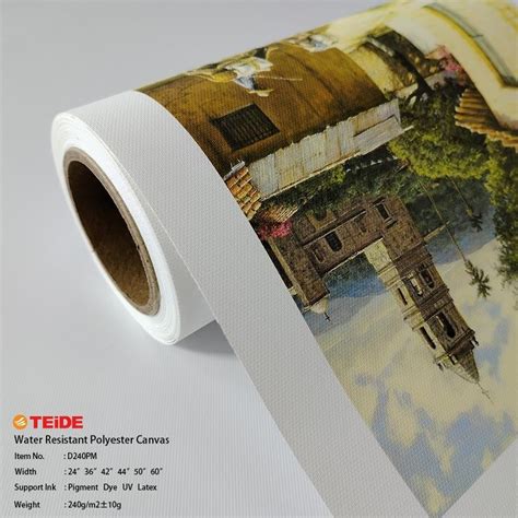 Large Format Eco Solvent Polyester Canvas For Inkjet Digital Printing