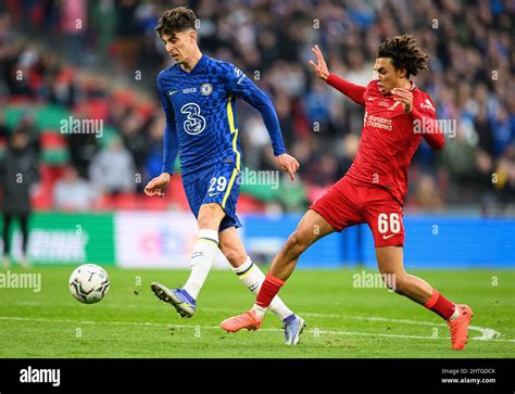 27 February 2022 Chelsea V Liverpool Carabao Cup Final Wembley