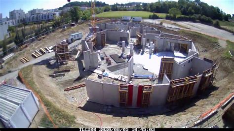 Time Lapse Chantier Du Futur Lyc E Sainte Marie Lyon Meyzieu Youtube