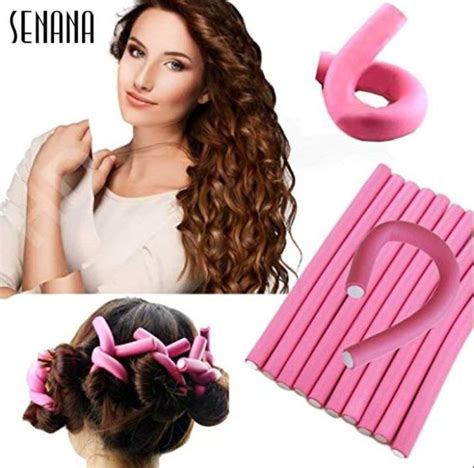 Senana 1 Pack 10pcs Soft Foam Bendy Twist Curls Tool Hair Roller