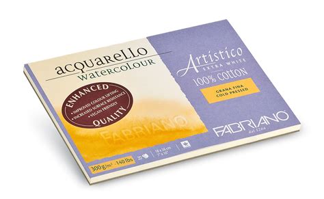 Fabriano Artistico Extra White Watercolor Block 140 Lb 300 Gsm Cold