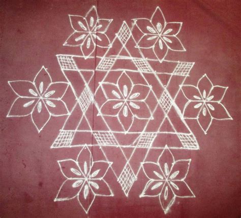 Dot Kolam Interlaced Type 13 To 7