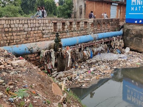 10 Lakh Rupees Spent On Cleaning The Drain Still Covered With Dirt It