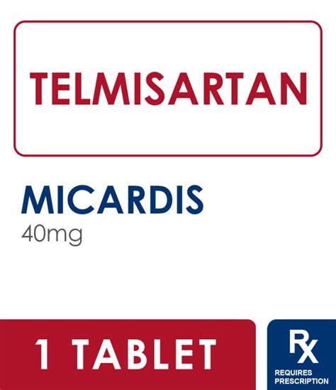 Micardis Tab 40mg 30 -MRP - Rose Pharmacy Medicine Delivery