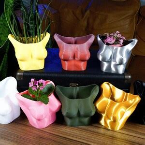 Female Body Planter Boob Plant Pot D Printed Planter Pot Funny Anniversary Gift For