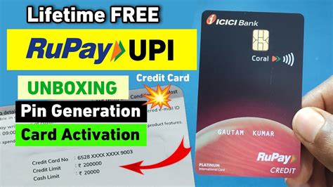 ICICI Bank Coral Rupay Credit Card Unboxing Icici Bank Credit Card