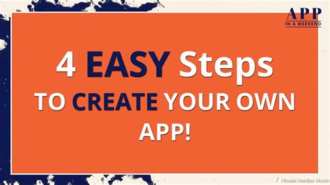 4 Easy Steps To Create Your Own App Youtube
