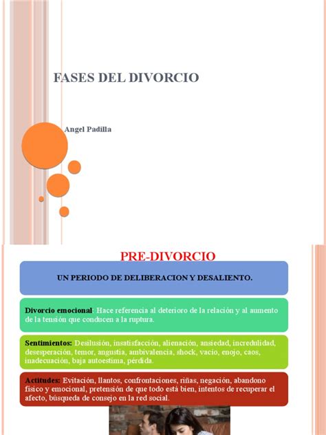 Fases Del Divorcio Angel Padilla Pdf Divorcio Ira