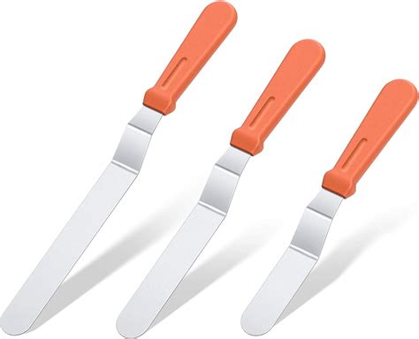 Icing Spatula, U-Taste Offset Spatula Set with 6", 8", 10" Blade, 18/0 ...