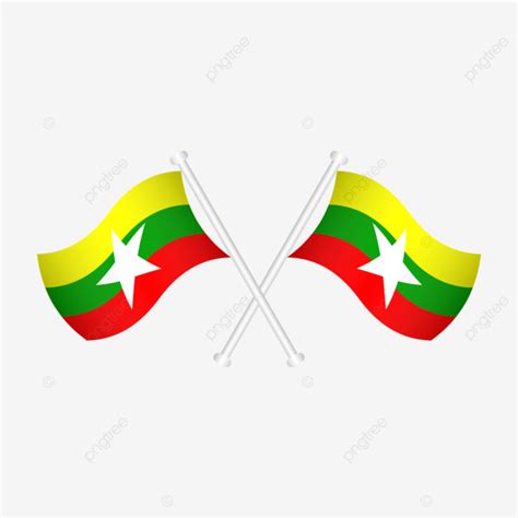 Myanmar Flag Myanmar Flag National Png And Vector With Transparent