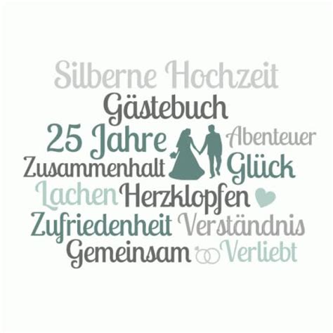 Silberne Hochzeit G Stebuch Zum Hochzeitstag